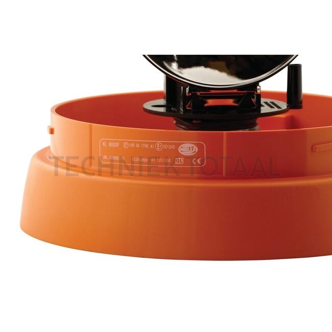 HELLA Beacon KL 8000 H1 orange, Ø 225 mm, attachment | 2RL 008 065-101