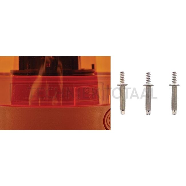 HELLA Beacon H1 orange 12 V, 55 W, Ø 147 mm, attachment, KL Junior Plus | 2RL 008 965-001