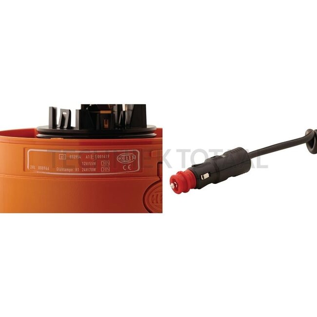 HELLA Rundumleuchte H1 orange 12 V, 55 W, Ø 147 mm, Magnet, KL Junior Plus | 2RL 008 966-001