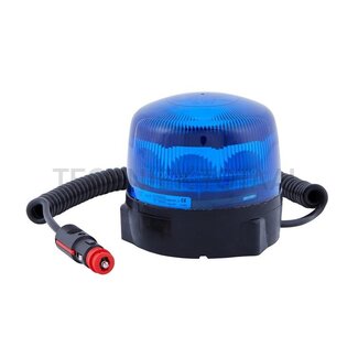 HELLA Zwaailamp KL Rota LED blauw, Ø 132 mm, magneet, spiraalkabel