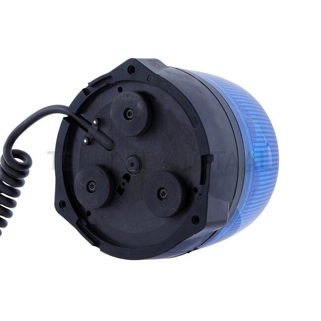 HELLA Zwaailamp KL Rota LED blauw, Ø 132 mm, magneet, spiraalkabel | 2RL 010 979-121