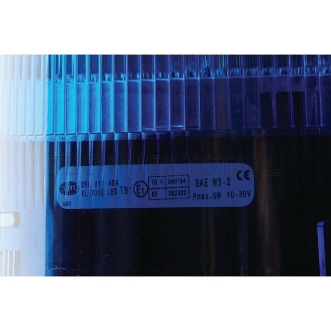 HELLA Rundumleuchte LED KL 7000 LED blau Steckstift Ø 165 mm, 12 / 24 V | 2RL 011 484-111