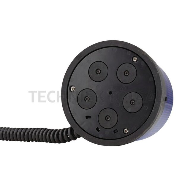 HELLA Zwaailamp blauw LED KL 7000, 12 / 24 V, Ø 165 mm, magneet | 2RL 011 484-121