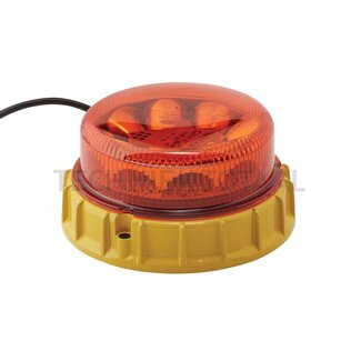 HELLA Zwaailamp K-LED 2.0 oranje, Ø 169,3 mm, aanbouw, open kabeleinden