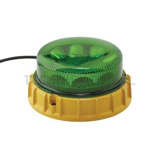 HELLA Rundumleuchte K-LED 2.0 grün, Ø 169,3 mm, Anbau, offene Kabelenden