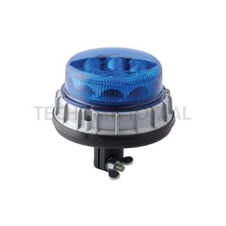 HELLA Flitslamp K-LED 2.0 blauw LED 12 / 24 V, Ø 165 mm, opsteekpen