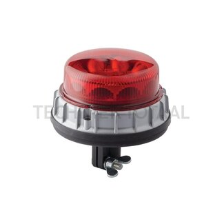 HELLA Flashing lamp K-LED 2.0 red LED 12 / 24 V, Ø 165 mm, push-on pin