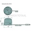 HELLA LED-flitslamp KL Rota LED blauw magneet Ø 132 mm, 12 / 24 V | 2XD 012 878-121