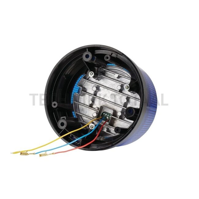 HELLA Flitslamp KL 7000 LED blauw 12 / 24 V, Ø 165 mm, vaste montage | 2XD 012 972-101