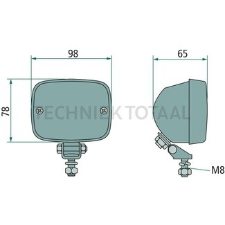 HELLA Achteruitrijlicht ZR 100 12 / 24 V, 98 x 78 x 65 mm, lamp P21W