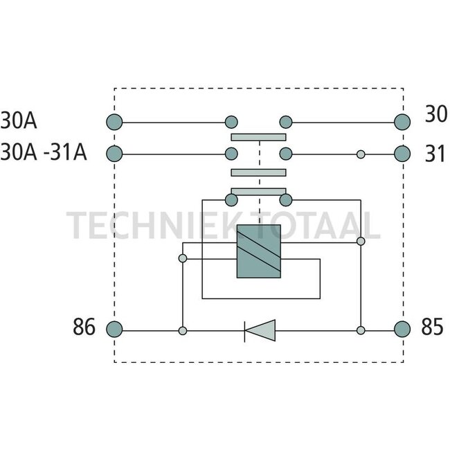 HELLA Main power switch 24 V, 2x M5 coil, 4x M10 battery, 250 A | 6EK 008 776-011