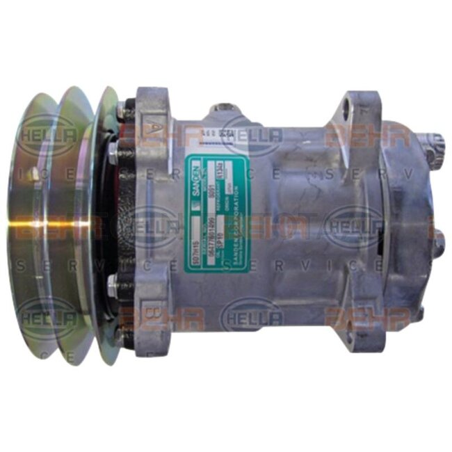 MAHLE Klimakompressor 12 V, Riemenscheibe Ø 150 mm, 2 Nuten | 04437338, 04411400, ACP 1057 000P, 8FK 351 130-101
