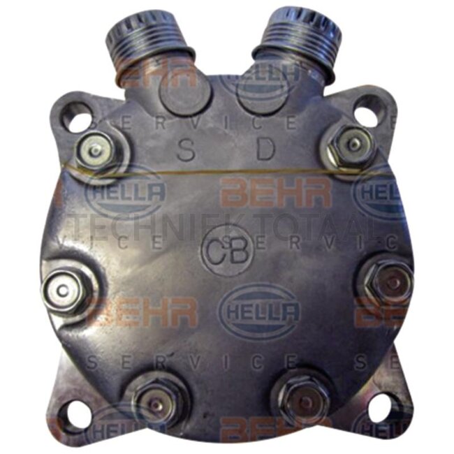 MAHLE Aircocompressor 12 V, poelie Ø 132 mm, 2 groeven, V/TO | ACP 1062 000P, 8FK 351 130-131, 47132887, 51219592, 5165548