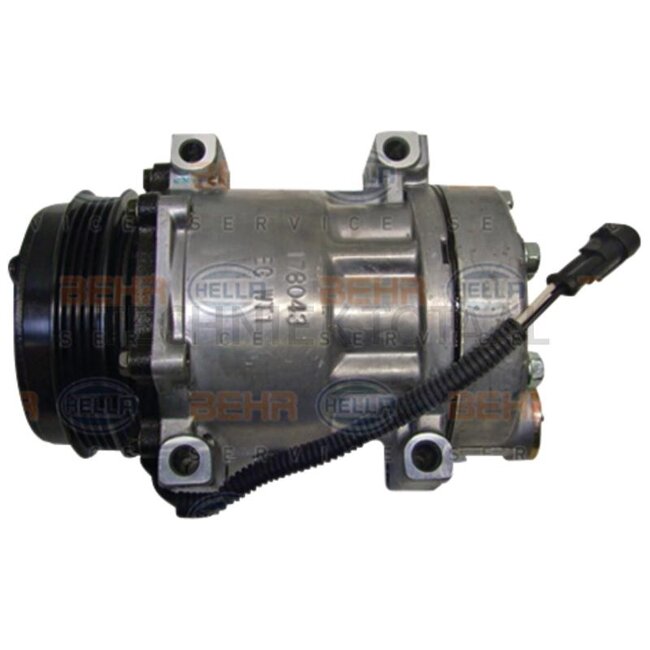 MAHLE Klimakompressor 12 V, Riemenscheibe Ø 116 mm, 4 Nuten, PAD | 8FK 351 130-641, ACP 1064 000S, 87709785, 87802912, 8FK 351 130-141