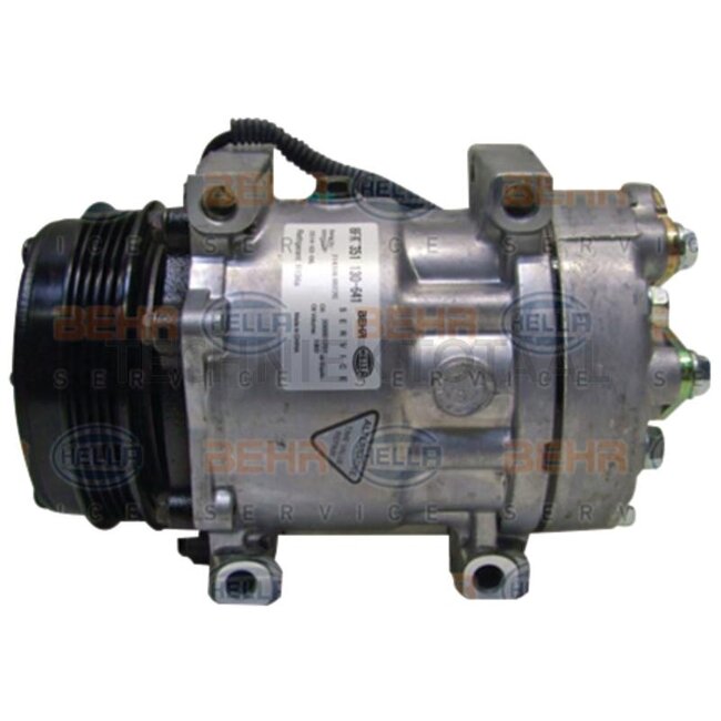 MAHLE Air conditioning compressor 12 V, pulley Ø 116 mm, 4 grooves, PAD | 8FK 351 130-641, ACP 1064 000S, 87709785, 87802912, 8FK 351 130-141
