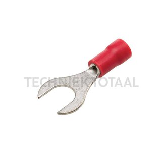HELLA Cable lugs red, M6, cable 0,5 - 1,0 mm²