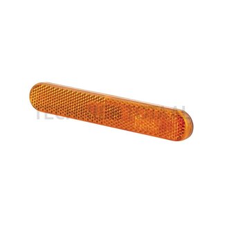 HELLA Reflector orange 134,9 x 23,4 mm, thickness 9,5 mm, screwed