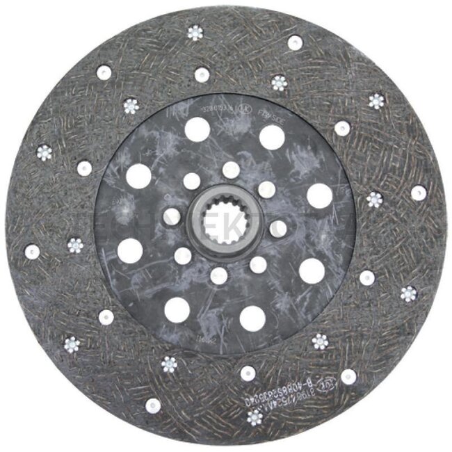 LUK Clutch plate 280UKF 27 x 30 mm, 16 splines Case IH 946, 1046 | 3141177R1, 328015316, 3280153160