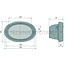 HELLA Werklamp breedstraler Ovaal 100 H3 55 W, 12 V, 165 x 105 x 74 mm | 1GA 996 161-351, 3786664M91
