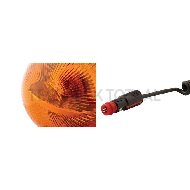 HELLA Zwaailamp KL Rota Compact H1 oranje, Ø 123 mm, magneet | 2RL 009 506-301