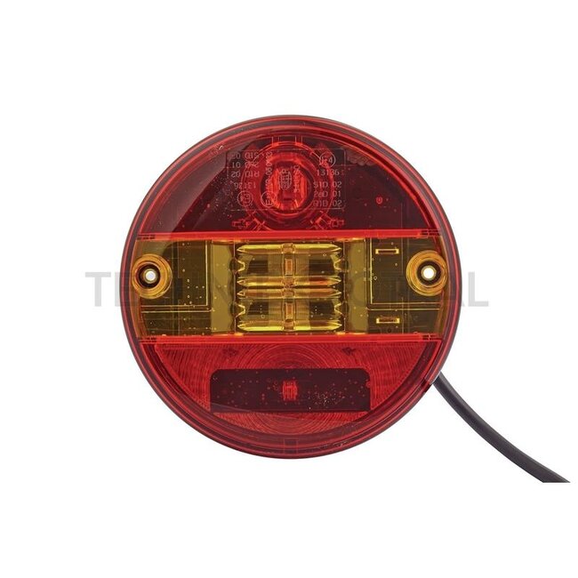 HELLA Rear light Ø 140,6 x 44,75 mm, 12 / 24 V | 2SD 344 100-001