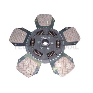 LUK Koppelingsplaat 330TDCA 27 x 30 mm, 18 splines, sinter Zetor