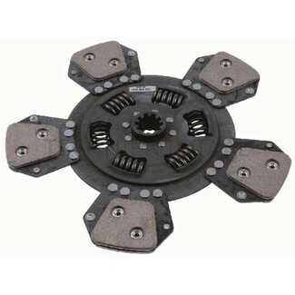SACHS Koppelingsplaat 305, 23,4 x 28,9 mm, 10 splines sinter Case IH