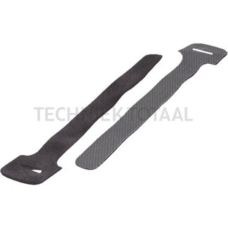 GRANIT Klettband 200 x 13 mm schwarz - 100 Stück