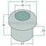 GRANIT Cable grommet 12 mm, Ø 17 - 20 mm, height 17 mm - 50 pieces