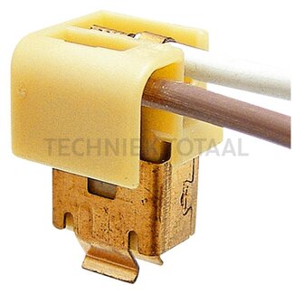 Stofkap voor H1 wit/bruin, kabel 40/60 mm, 1-polig vlakstekkers