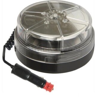 GRANIT Flitslamp oranje LED 10 - 30 V, Ø 147,2 mm, magneet, spiraalkabel