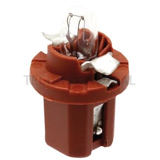 GRANIT Plastic socket bulb 24 V, 1,2 W, base BAX10d, brown