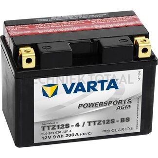 Varta Accu POWERSPORTS AGM 12 V, 9 Ah, 200 A, 150 x 87 x 110 mm