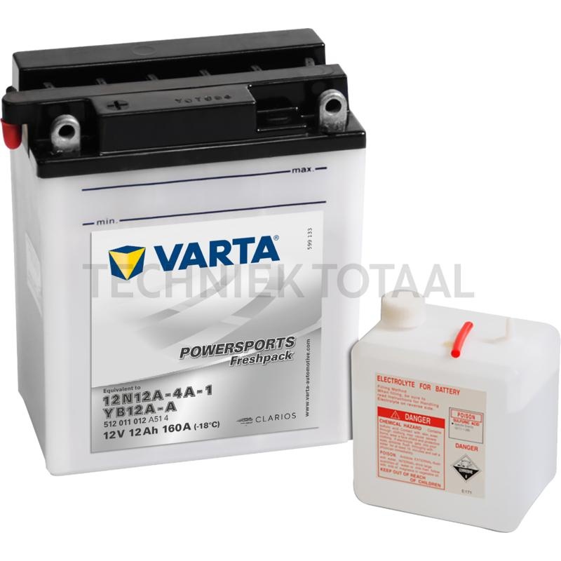 Varta Accu POWERSPORTS Freshpack 12 V, 12 Ah, 160 A, 136 x 82 x 161 mm | 682395