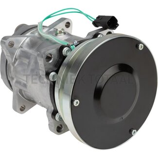 SANDEN Aircocompressor 24 V, poelie Ø 138 mm, 1 groef, EM Caterpillar