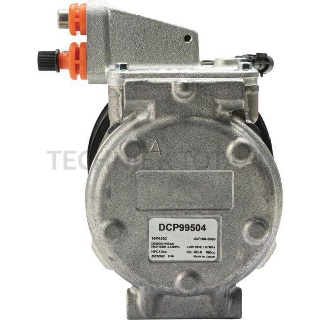 Denso Aircocompressor 12 V, poelie-Ø 130 mm, 2 groeven John Deere | DCP99504, AZ44541