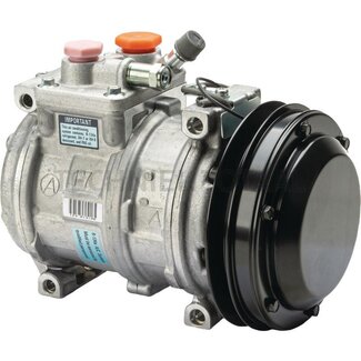 Denso Air conditioning compressor 12 V, pulley-Ø 145 mm, 1 groove John Deere