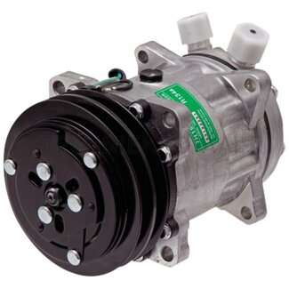 GRANIT Aircocompressor 24 V, R 134a, poelie-Ø 125 mm, 2 groeven, 7/8" x 3/4"