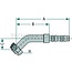 Manuli Koppeling 45° binnendraad 1"-14-UNS, maat 8 DN10 | C47940-08-11
