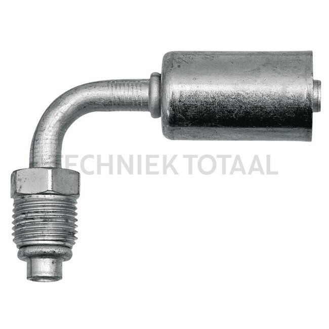 WAECO Koppeling 90° Gr.8 DN10, 3/4" - 18UNF-2A, A 32 mm, B 48 mm | 8881400167