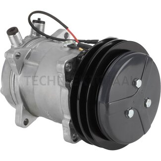 GRANIT Aircocompressor 12 V, R 134a, poelie-Ø 152 mm, 2 groeven