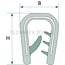 GRANIT Window rubber clamping range 1 - 2,5 mm, 8,8 x 33 mm - 25 meter