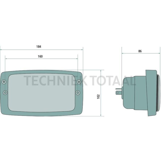 GRANIT Headlight 12 / 24 V, H4, left/right Zetor 3321 - 7341 | 53351917, 53350351