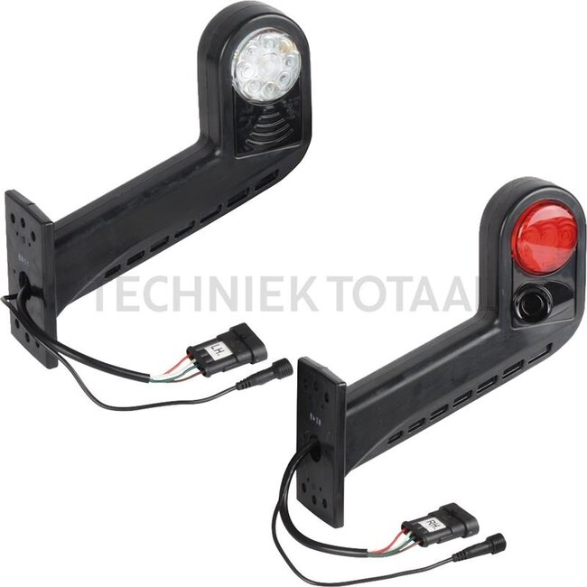 GRANIT Breedtelichtenset LED 12 / 24 V, 194 x 204 mm, 8 LED's