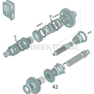 GRANIT Main shaft transmission Massey Ferguson 362 - 4370
