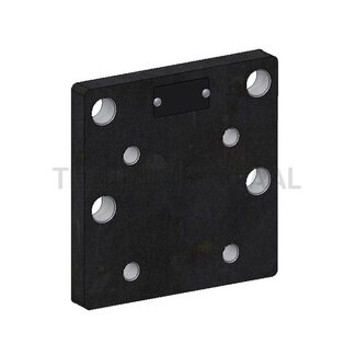 Walterscheid Anschraubplatte 170 x 180 x 20 mm, M16, Lochbild 140 x 80 mm, 8 Löcher