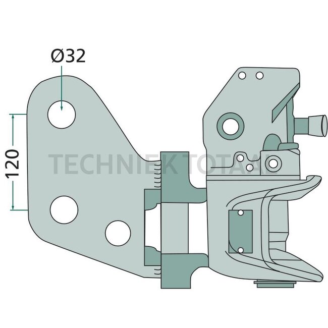 Walterscheid Aanhangerkoppeling compleet koppelingspen 37 mm, 1878 kg John Deere | 8004197, 770KU2000/829JD, AL34715, AL60690