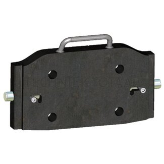 Walterscheid Adapter plate rail width 310 mm, hole pattern 140 x 80 mm, M20