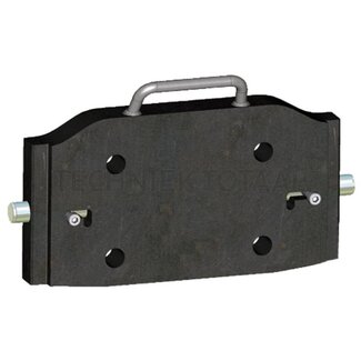 Walterscheid Adapterplatte Schienenbreite 311 mm, Lochbild 140 x 80 mm, M20