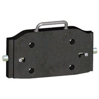 Walterscheid Adapter plate 333 mm rail, guide 38 mm, hole pattern 140 x 80 mm